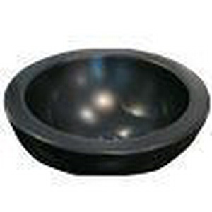 Раковина круглая накладная на столешницу, d50хh20см, без отв.для смесит., (цв. черный),  ZZ Flaminia Fonte FN50L black