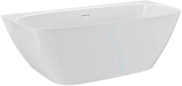 Ванна 1600х800хh590мм, пристенная, литой камень S-Stone матов цв.белый, д/к Up&Down в цвет ванны, интегрир.слив-перелив,рама в компл,Sofia Wall 160 ZZ Salini Sofia Wall 180 102527M