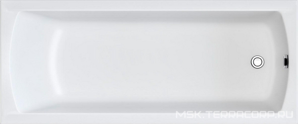 Ванна прямоугольная "Modern" 170x75 см акриловая, ГМ (041236; Ar, сф, рск), цвет белый ZZ