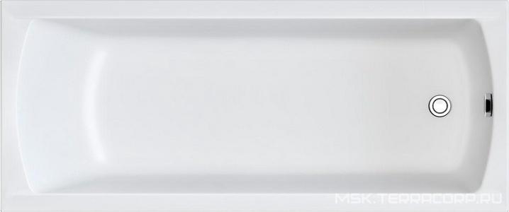 Ванна прямоугольная "" 170x75 см акриловая, ГМ (041236; Ar, сф, рск), цвет белый ZZ 1Marka Modern MODERN 170*75 ГМ