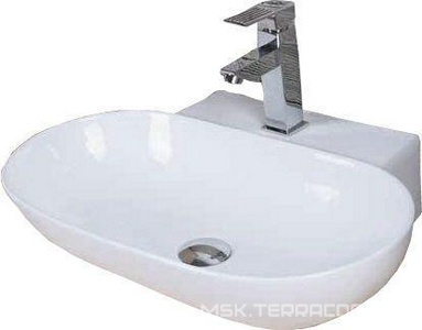 Раковина-чаша  56x40x12,5 см, БЕЗ сифона, белая XX SanycCes Pisa LA500004