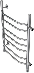 Полотенцесушитель водяной 500х800, 7 секций, боковое подключение, цв.хром ZZ Azario RAVENNA AZ07558