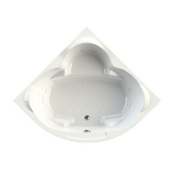 Ванна акриловая "СОРРЕНТО", 1480х1480 + смеситель/излив "Бриз/Ниагара", молдинг хром, каркас и слив-перелив (хром) в компл., БЕЗ панели ZZ