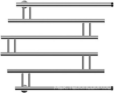 Полотенцесушитель "ПМ4" 600*700 мм, БЕЗ полочек, БЕЗ уголков, сгонов, хром ZZ Ника ПМ 4 ПМ4 60/70