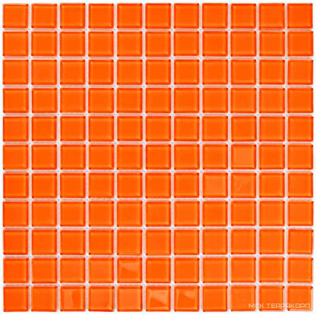 Orange glass  (25x25x4)  ZZ 30x30