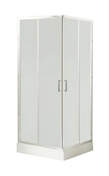 UNO-AH-2-120/80-M-Cr Душевой уголок, матовое стекло, профиль хром | ZZ