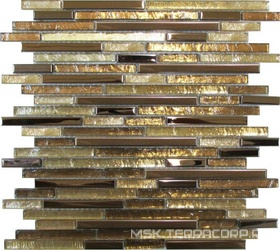 Мозаика из стекла на сетке SK10-028 ZZ |30x34