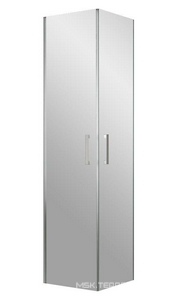 Дверь для душ. огр.  90x90x190 см,  раздвижная,  профиль глянцевый хром, стекло прозрачное, покрытие BriteGuard ZZ Vegas Glass ZA ДВЕРЬ для ZA 90 08 01 / BriteGuard