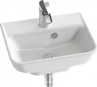 Раковина накладная STRUKTURA45x35x17 см, с отв.для смесителя,отверст. сл/пер.,цв. белый EGH112, ZZ Jacob Delafon Struktura EGH112-00