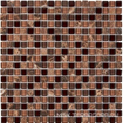 738 из мрамора и стекла (чип 15x15) 30х30