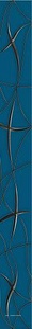 Декор Azori Vela Бордюр  Indigo "Stella"XX 6.2x50.5 587081002