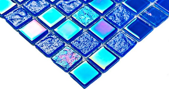 Мозаика Bondi dark blue-25  (4x25x25) 30x30 Bonaparte Керамическая мозаика n163281