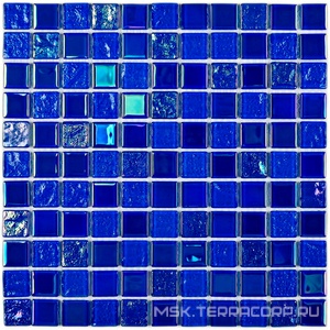 Мозаика Bondi dark blue-25  (4x25x25) 30x30 Bonaparte Керамическая мозаика n163281