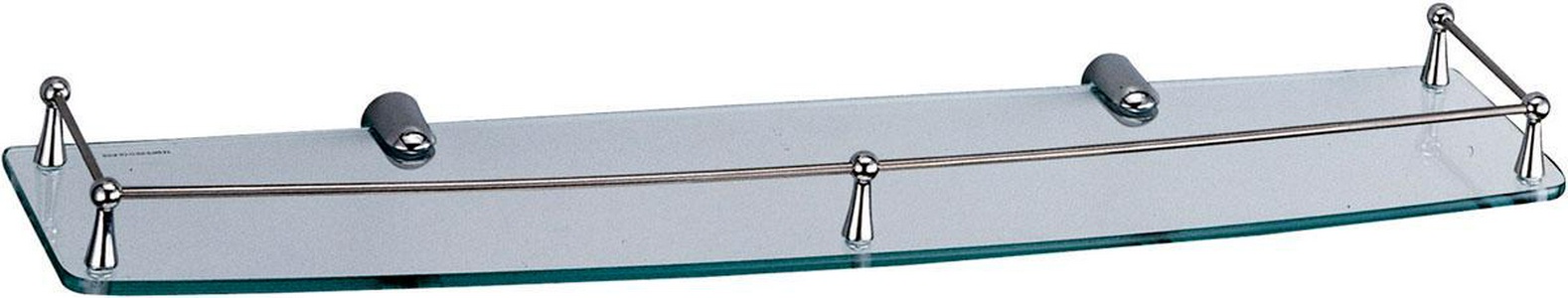 Полка стеклянная K-555, 60x15x5 см., латунь / стекло, цв. хром ZZ Wasserkraft Wasserkraft K-555