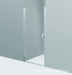 Душевая дверь распашная D9  90*190 см, универсальная, хром профиль, прозрачное стекло, установочный набор в комплекте ХХ AMPM Bliss L W53S-D90-000CT