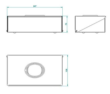 Салфетница 245х130хh70mm / возможен настенный монтаж (цв. латунь (Luxbrass))  ZZ THG Versailles G14-D03-00704