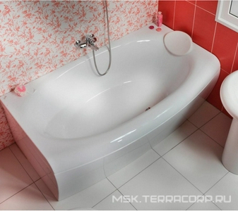 Ванна акриловая EVOLUTION 180х102, без ножек,панели, сифона XX Ravak Evolution C101000000