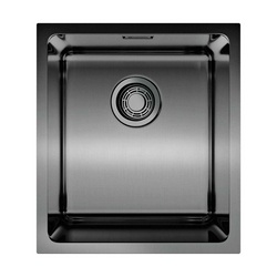 Мойка кухонная Omoikiri Tadzava 39-U-GM вороненая сталь| 44x39x20
