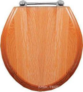 Сиденье для унитаза (массив дуба светлый), петли хром, New Etoile/Etoile ZZ Devon & Devon Универсал IBSEQUEETCR