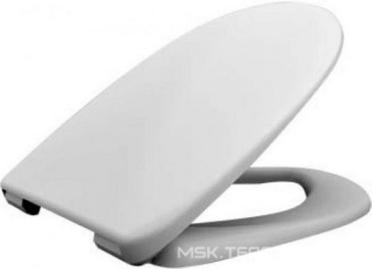 Сиденье "Делфи Экон" дюропласт, стальное крепление, микролифт, белый Haro Haro J6A/J6A101C0202Y