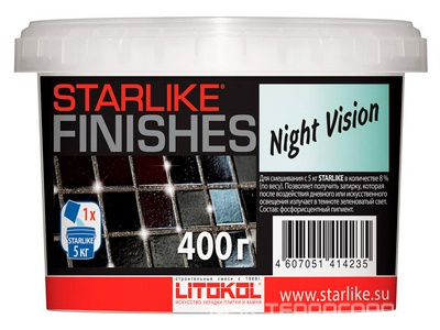 Добавка д/затир. Starlike NIGHT VISION фотолюминесц. 0,40 кг. ZZ Litokol Starlike Finishes NV040