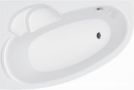 Ванна 170х110см, асиметричная, Левая, без ножек/рамы, панелей, слива-перелива, (акрил цв.белый),  ZZ Alba Spa Katrina ВАС029030Л100