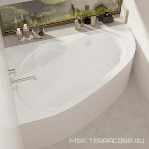 Ванна 170х110см, асиметричная, Левая, без ножек/рамы, панелей, слива-перелива, (акрил цв.белый),  ZZ Alba Spa Katrina ВАС029030Л100