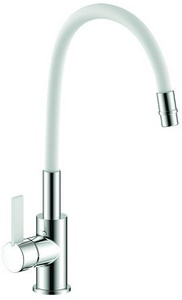 Смеситель для кухни , хром/белый ZZ Argo Klio 35-10L KLIO white
