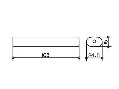 Держатель для запасного рулона т/б, (цв.хром),  Keuco Edition 400 11563 010000