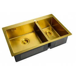 Мойка кухонная Zorg Light ZL R 780-2-510-L BRONZE| 51x78x20