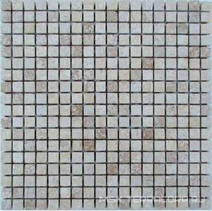Мозаика Спектр-М Натуральный камень Мозаика из камня на сетке Т20-203-15Т ZZ |30.5x30.5