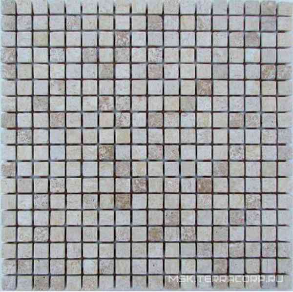 Мозаика из камня на сетке Т20-203-15Т ZZ |30.5x30.5