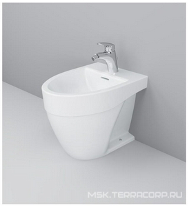 Биде напольное  365х510х400 мм, крепеж в комплекте, цвет белый, XX AMPM Bliss L C533111WH