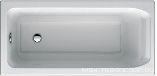 Ванна 1600х750хh450мм, прямоугольная, для встраивания (установка без панелей), без ножек арт.C895000 и слива-перелива, (акрил), Active XX