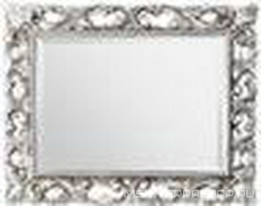 Зеркало прямоуг. в дерев. резной раме 74х95см, (цв. arg/antico/mat), крепёж в компл.,  ZZ TW Collection Barocco TW030arg/antico/mat