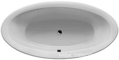 Ванна акриловая Admine 190x95 см, овальная, БЕЗ каркаса и слива-перелива, белая ZZ