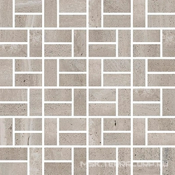Mosaico Bricks Grigio Nat/Rett 2x5 ZZ |30x30