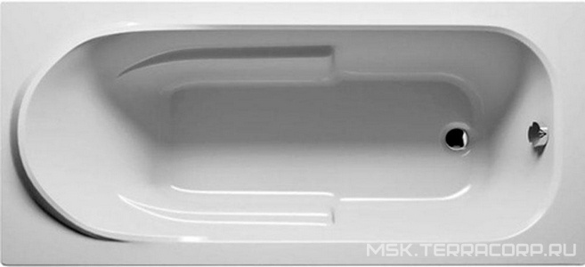 Ванна 140х70см, без ножек/рамы, панелей, слива-перелива, (акрил цв.белый),  ZZ Riho Columbia B004001005