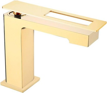 Смеситель для раковины Boheme Q 141-GG, без вращения излива, цв. золото, ZZ Boheme q 141-GG