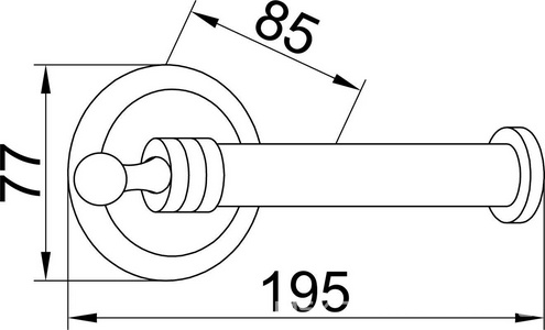 Держатель туалетной бумаги, цв золото ZZ Boheme Hermitage 10365