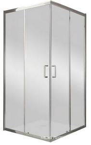 Душевой уголок 900х900хh1950мм, квадрат, (стекло прозрачн.5/4мм, фурн.цв.хром),  ZZ BelBagno Uno-195 UNO-195-A-2-90-C-Cr