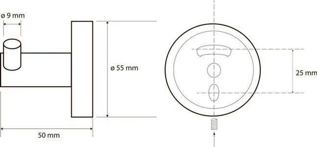 Крючок двойной, (цв.золото глянц.),  ZZ Bemeta Brilo 161106032