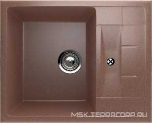 Мойка кухонная Ulgran U-207-307 терракотовая| 49x61x19