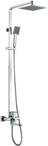 Душевая стойка для ванны, верхний душ, ручной душ, излив, хром ZZ Kaiser Elite 34182