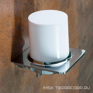 Дозатор для жидкого мыла, настенный, (цв.хром / пластик цв.белый), Gamma ZZ Bemeta Organic 157109261