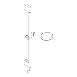 Душевой набор, (стойка 0,65м, ручной душ 3 типа струи, шланг 1,6м), (цв. матовый белый),  Select 105 3jet Relaxation ZZ Hansgrohe Pulsify 24160700