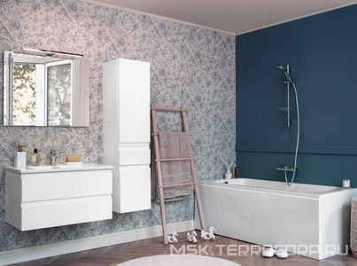 Тумба подвесная 100 см, 2 выдвижных ящика, БЕЗ раковины EXAD112-Z-00, цв.белый глянцевый ZZ Jacob Delafon Madeleine EB2055-J5