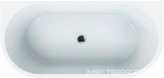 Ванна 1700x800xh560мм, акрил, пристенная, слив-перелив цв.хром в компл., BelBagno ZZ