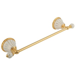 Полотенцедержатель 440мм, (цв.золото / керамика),  ZZ Migliore Olivia 17531