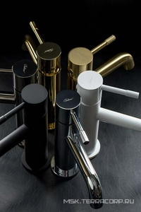 Смеситель для раковины , БЕЗ донного клапана, цв. белый матовый, ZZ Boheme UNO 461-MW